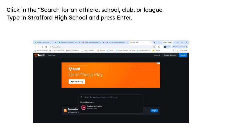 Varsity Football Streaming Instructions Slide 2