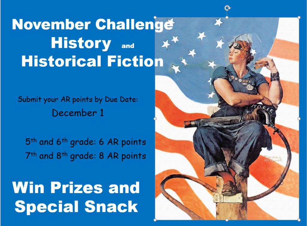PHMS library book challenge for november