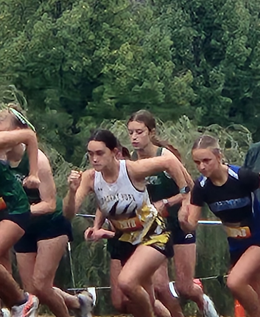 Makayla starting the race.