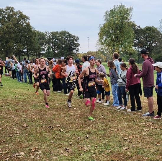 Finley running in the race