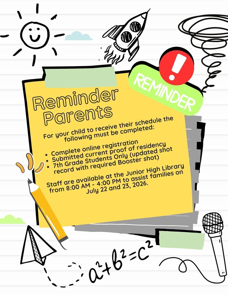 Reminder for Parents