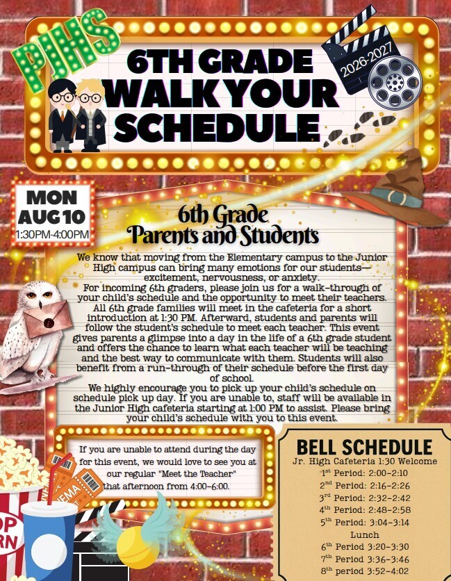 Walk Schedule