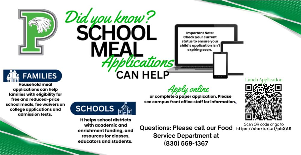 School Meal Application Information