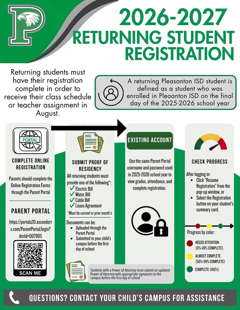 Returning Student Registration