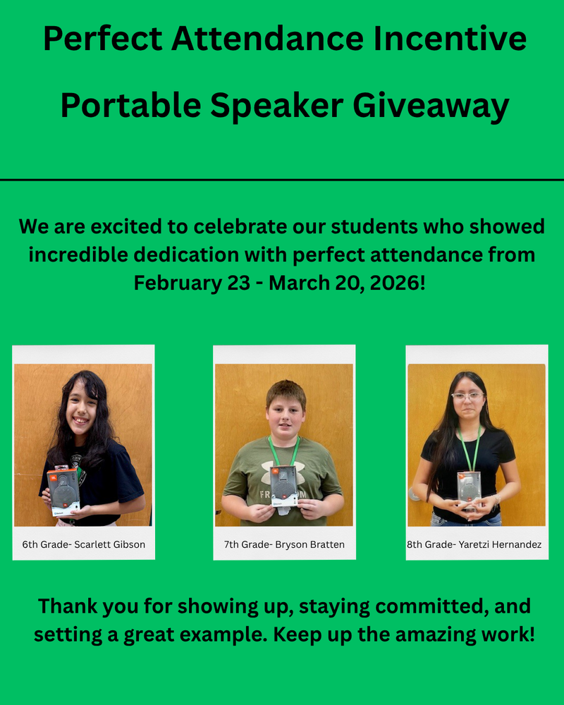 Perfect Attendance Giveaway