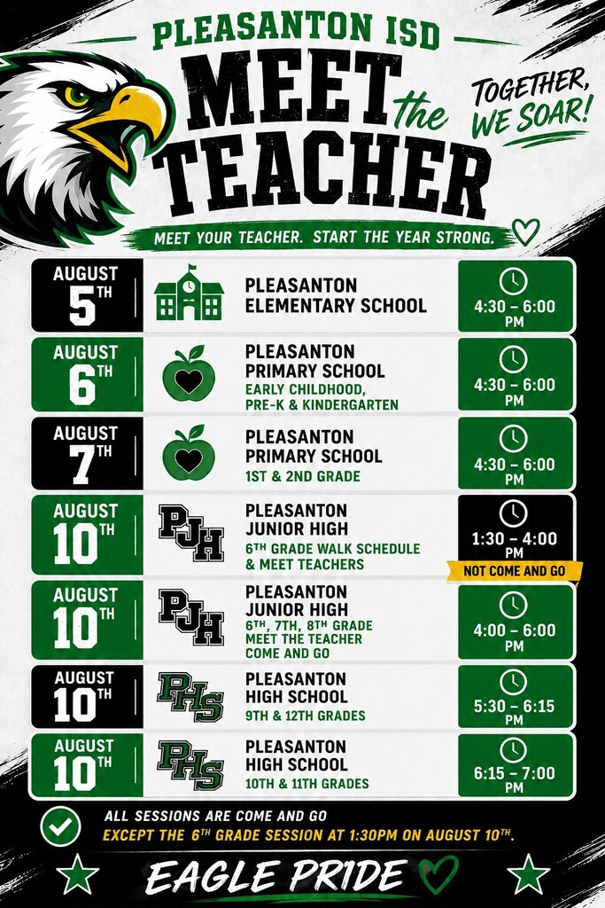 Meet the Teacher Schedule