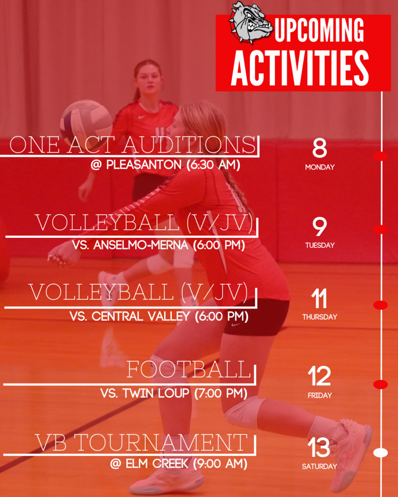 Upcoming Activities