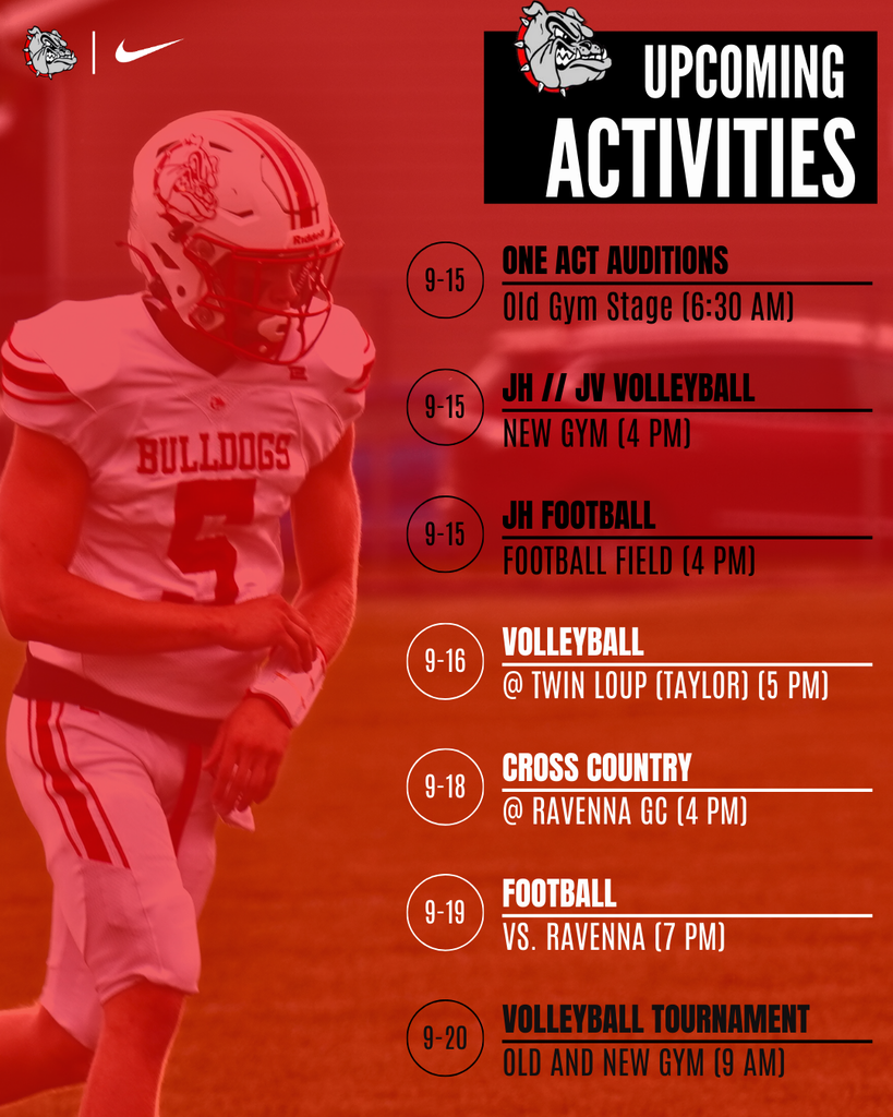 Upcoming Activities