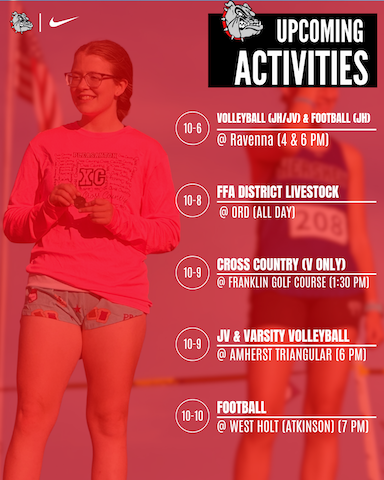 Upcoming Activities