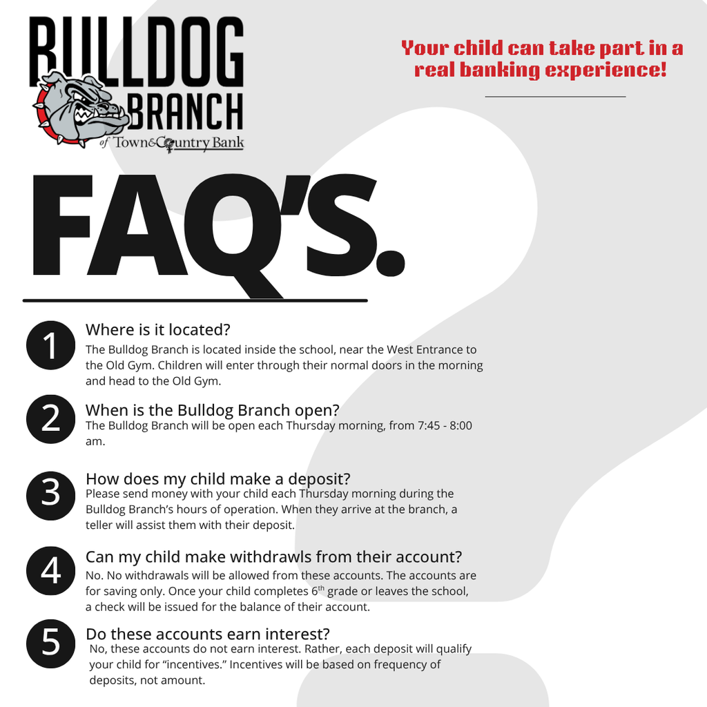 Bulldog Branch FAQ's