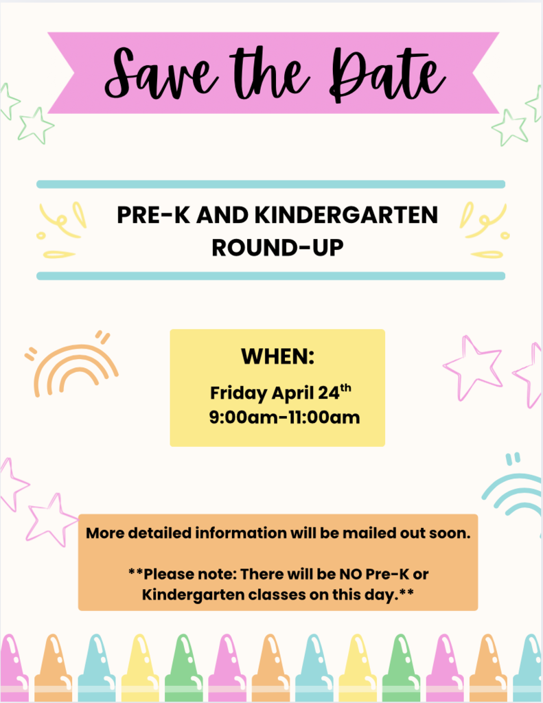 PreK & Kindergarten Round-Up 26-27