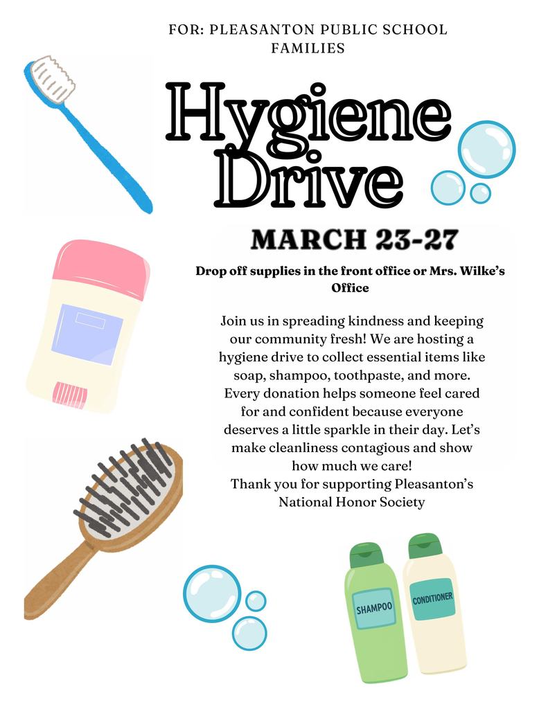 National Honor Society - Hygiene Drive