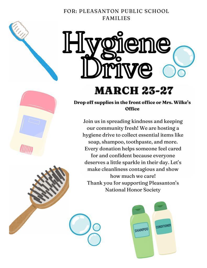 National Honor Society - Hygiene Drive