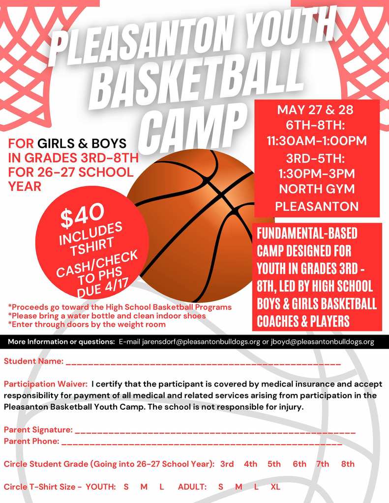 Pleasanton Youth Basketball Camp - 2026