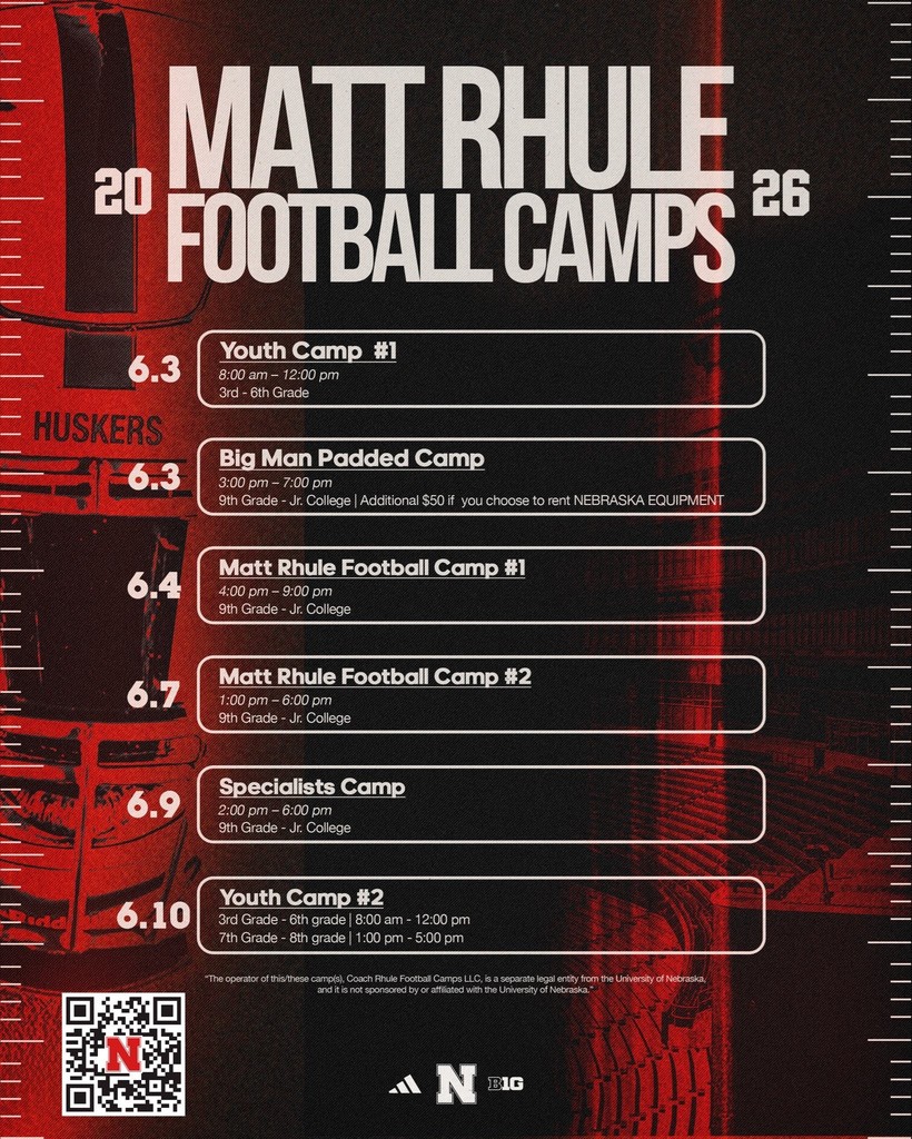 2026 Matt Rhule Football Camps
