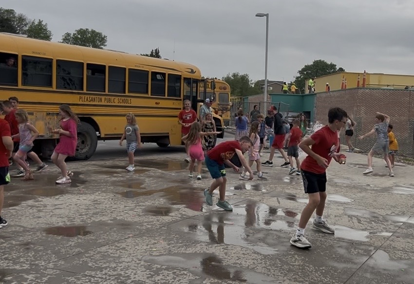 Bus Driver Water Balloon Fight