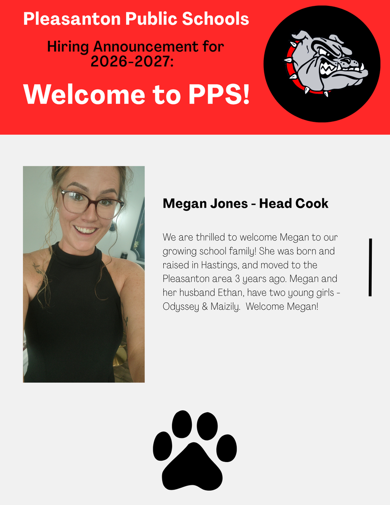 Hiring Announcement for 2026-2027 - Megan Jones, Head Cook