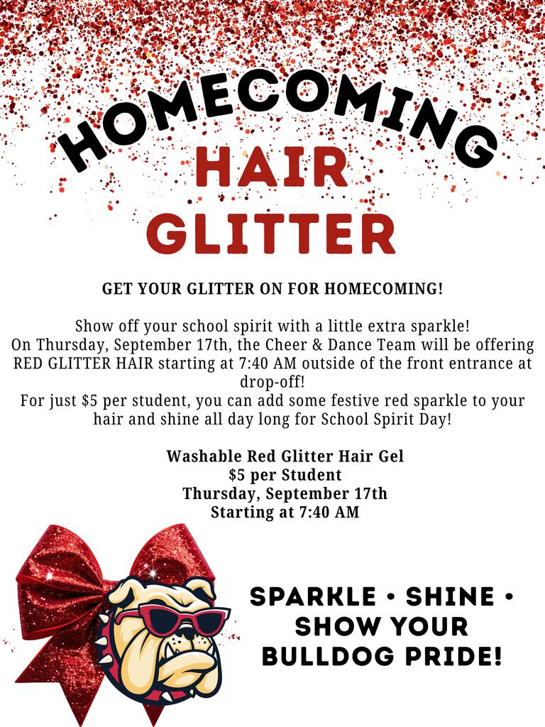 PHS Spirit Squad Hair Glitter