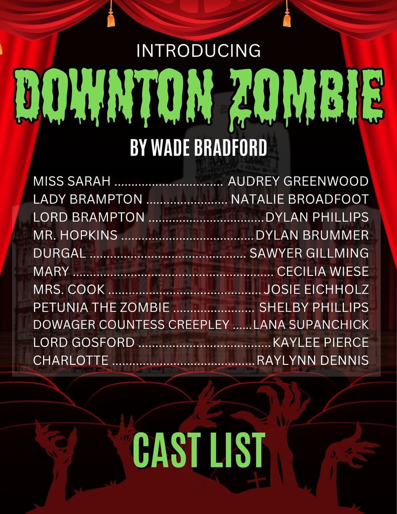 One Act Cast List - Downtown Zombie