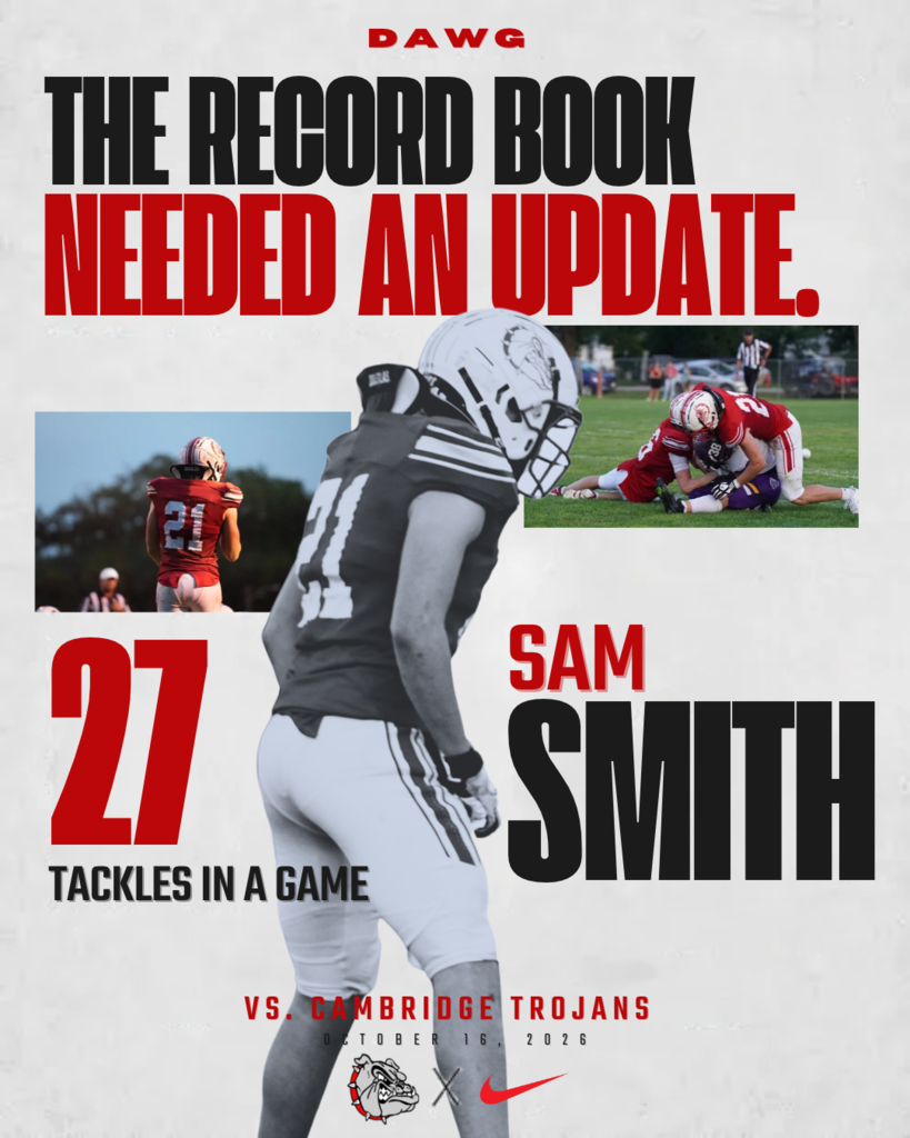 Sam Smith Tackles in a game record