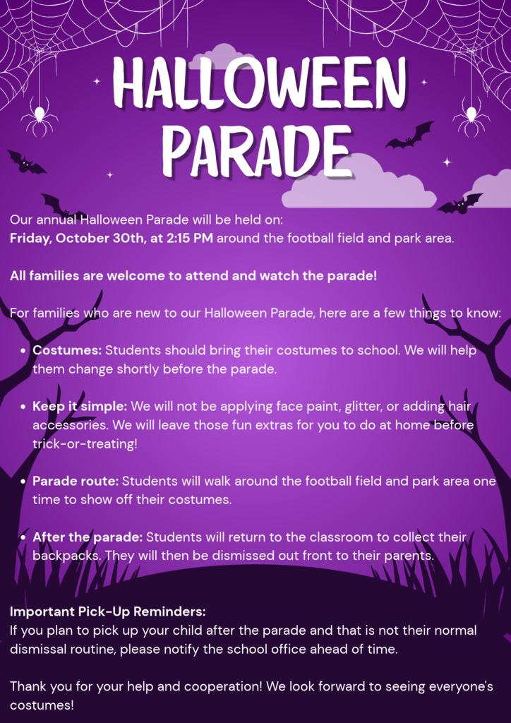 Elementary Halloween Parade