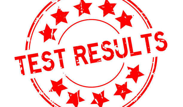 Clip art that says Test Results with stars around it.