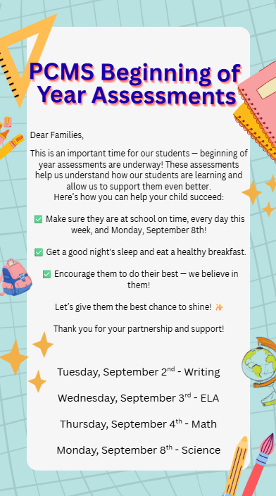 Beginning of Year Assessments