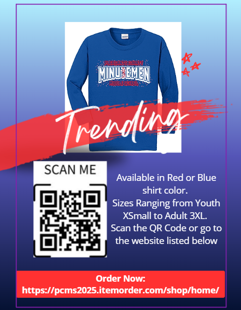 PCMS T-Shirt Fundraiser