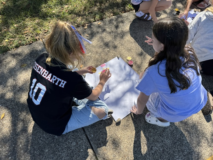 Mr. Jones’ Social Studies class stepped back in time to the Paleolithic Era by recreating cave paintings! Students explored how early humans expressed themselves through art and told stories on cave walls.