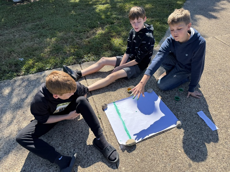 Mr. Jones’ Social Studies class stepped back in time to the Paleolithic Era by recreating cave paintings! Students explored how early humans expressed themselves through art and told stories on cave walls.