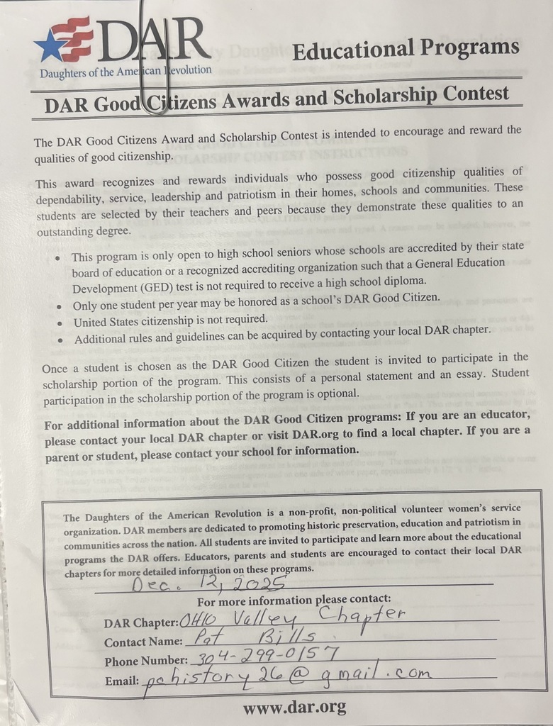 DAR Good Citizens Awards and Scholarship