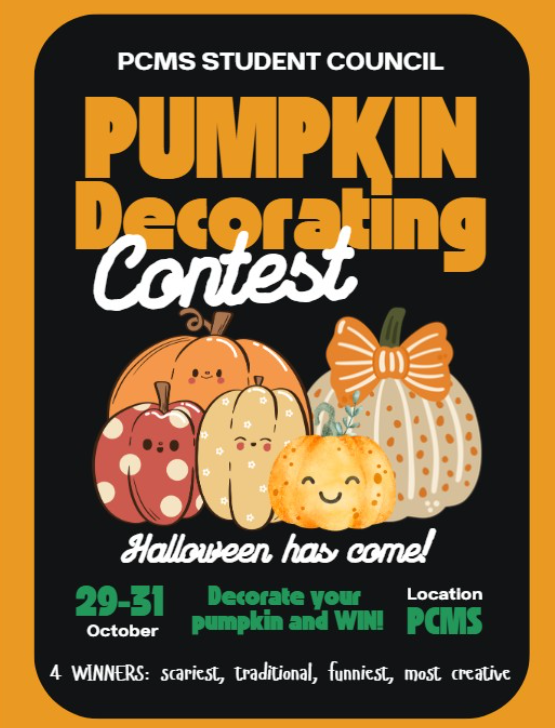 Pumpkin Decorating Contest October 29-31 at PCMS