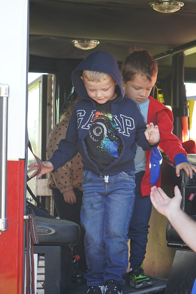Belmont VFD provided fire safety lessons with Pre-K and K