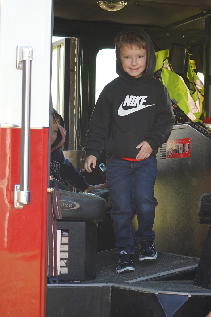 Belmont VFD provided fire safety lessons with Pre-K and K