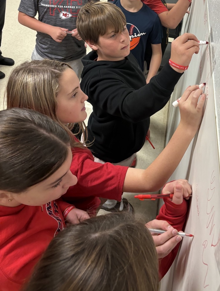 During Red Ribbon Week, students proudly took the Red Ribbon Pledge to live healthy, drug-free lives and make positive choices for their future.