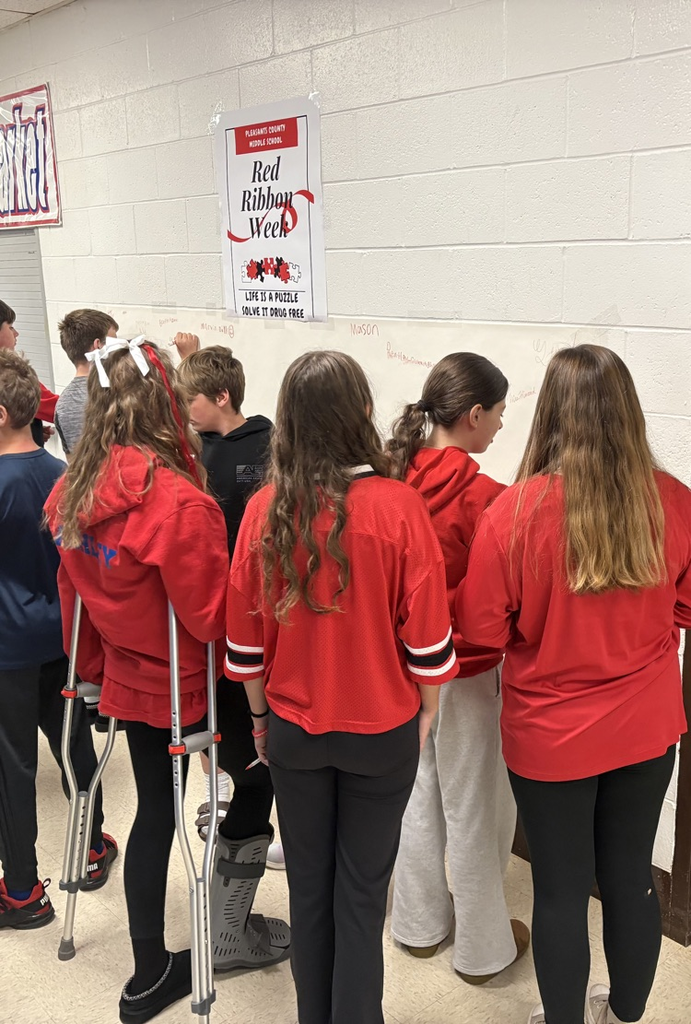 During Red Ribbon Week, students proudly took the Red Ribbon Pledge to live healthy, drug-free lives and make positive choices for their future.
