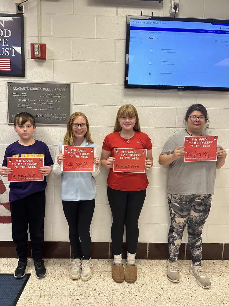 PCMS Student of the Week