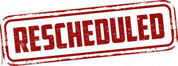 text "rescheduled"