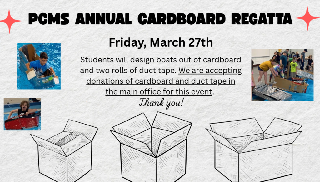 PCMS Cardboard Regatta