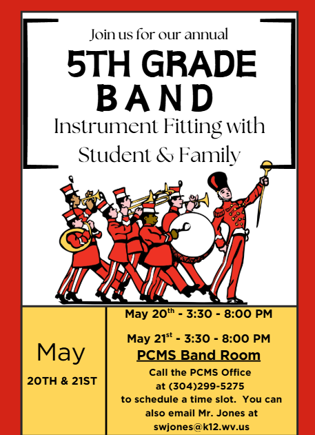5th Grade Band Instrument Fitting