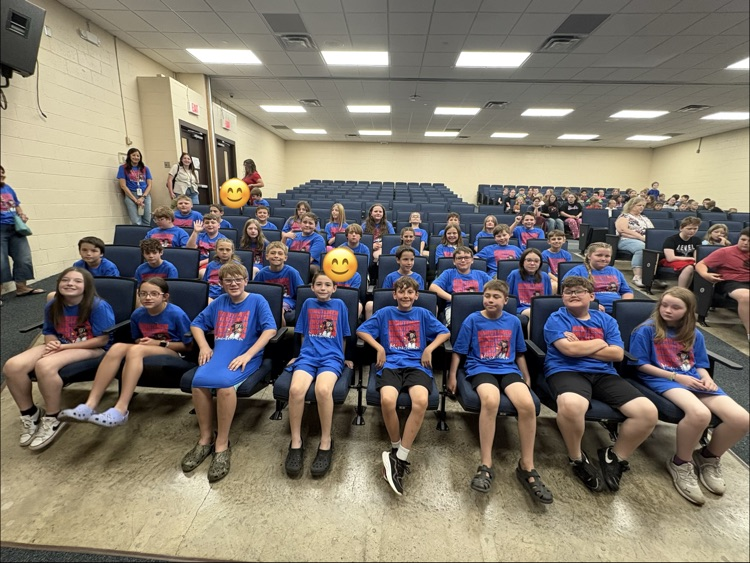 Fourth grade students from SMES and BES visited PCMS for Step Up Day and were welcomed as future Minutemen.