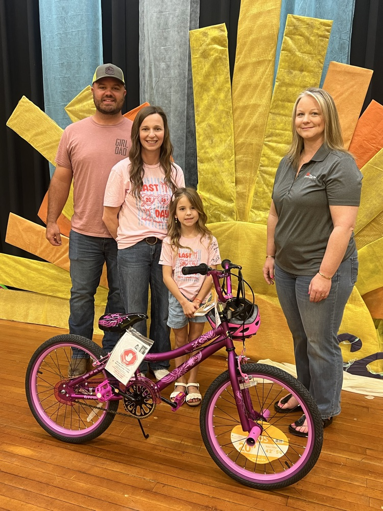 students with a bike
