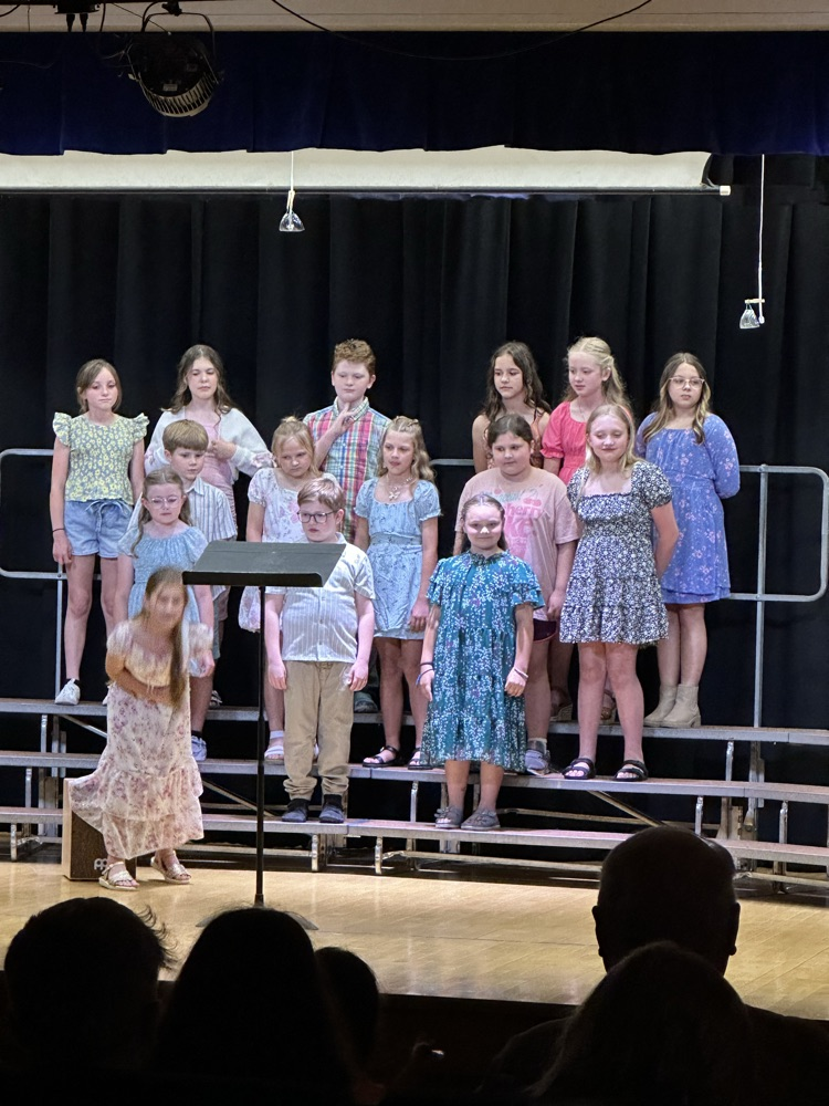 4th grade choir performs at the PCMS spring concert.