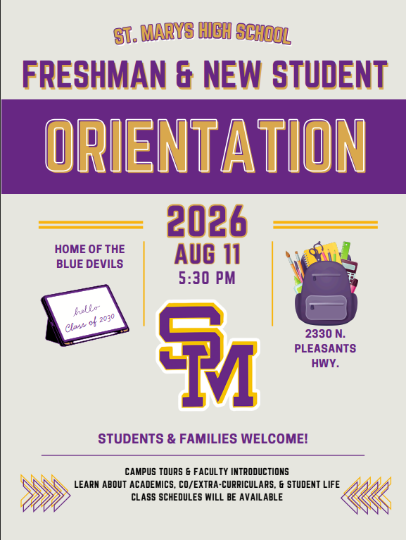 freshmen orientation flyer