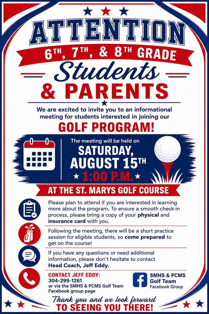 Golf Program informational meeting flyer