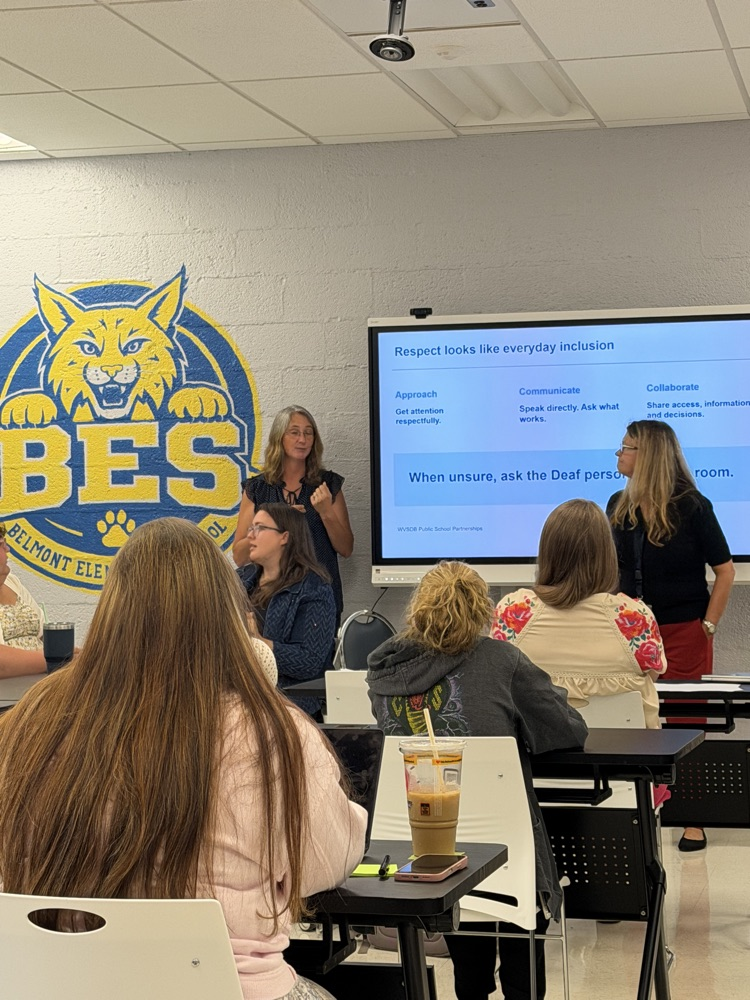 BES staff participate in professional development on Deaf Culture, inclusion, and supporting students who are deaf or hard of hearing.