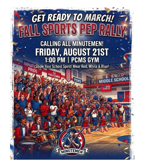 Fall Pep Rally Friday August 21st at 1PM