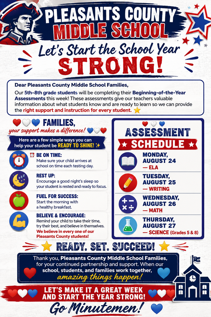 Assessment Schedule Flyer