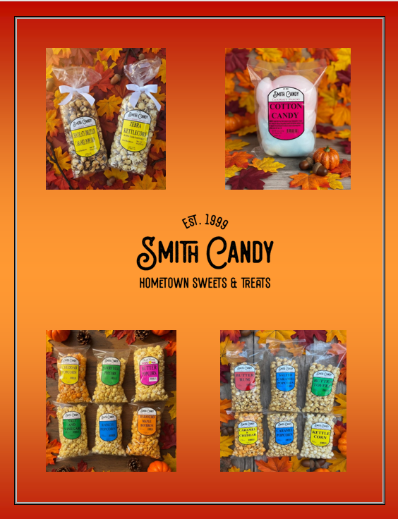 popcorn and cotton candy flyer