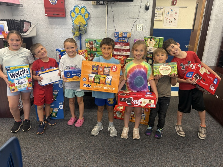 BES thanks VISTRA Pleasants Power Plant for a generous food donation to the BES Clothing Closet, which will support families throughout the school year.